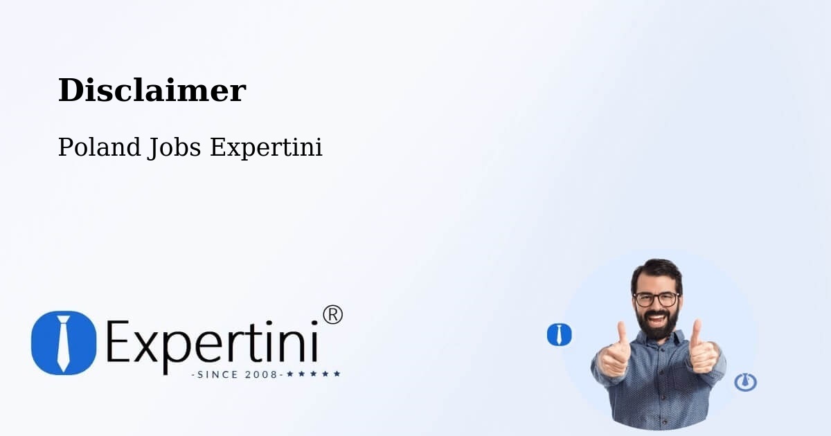 Disclaimer – Stargard - Poland Jobs Expertini